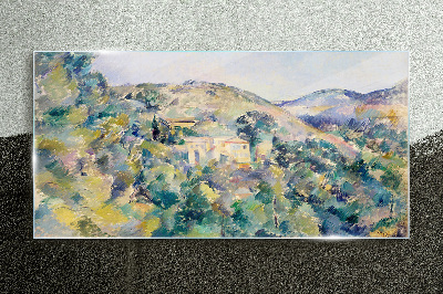 Obraz na skle Mountain výhled malování