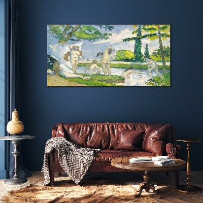 Obraz na skle Koupání Paul Cézanne