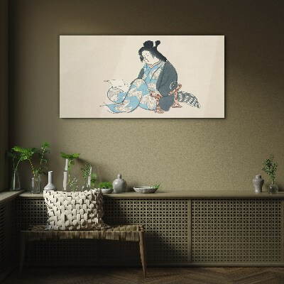 Obraz na skle Asijské ženy Kimono