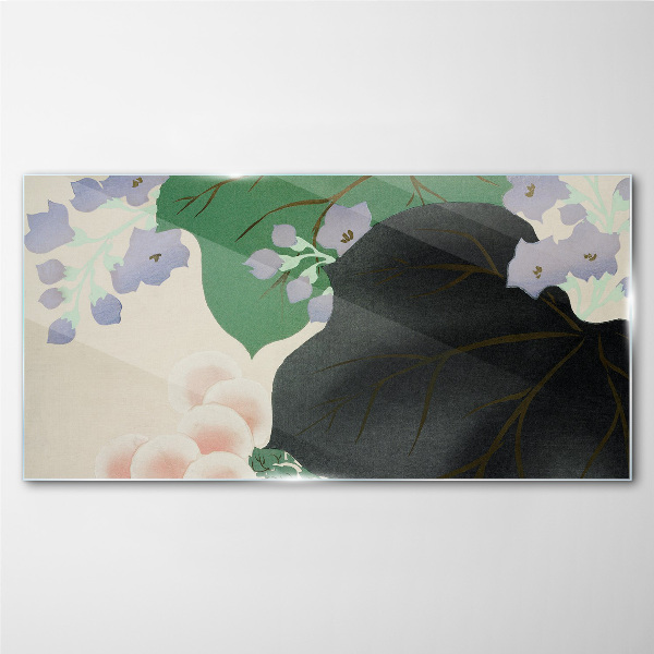 Obraz na skle Abstrakce asijských listů