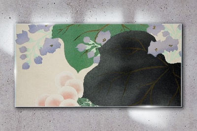 Obraz na skle Abstrakce asijských listů