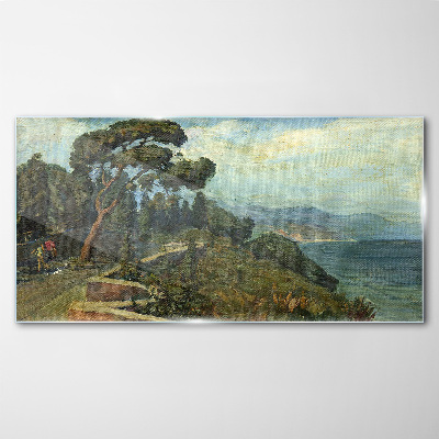 Obraz na skle Malování stromu přírody
