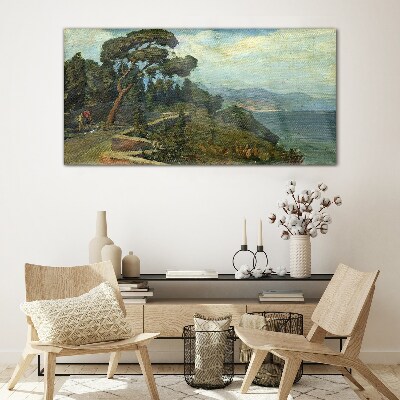 Obraz na skle Malování stromu přírody