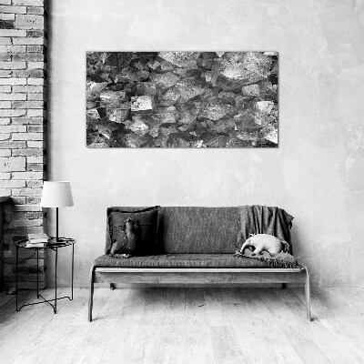 Obraz na skle Abstraktní kostky v monochromatických tónech