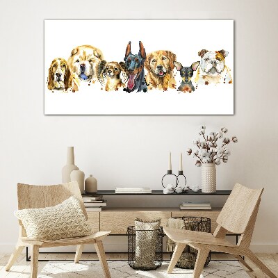 Obraz na skle Malování mazlíčků psů