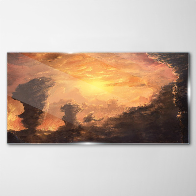 Obraz na skle Sky Sunset Příroda