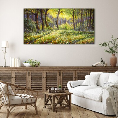 Obraz na skle Lesní květiny Příroda