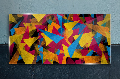 Obraz na skle Barevné geometrie v pohybu