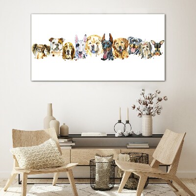 Obraz na skle Moderní zvířata psi