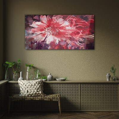 Obraz na skle Abstrakce rostlinných květin