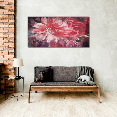 Obraz na skle Abstrakce rostlinných květin
