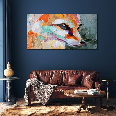 Obraz na skle Abstrakce zvířecí liška