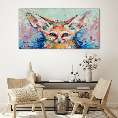Obraz na skle Abstrakce zvířecí liška