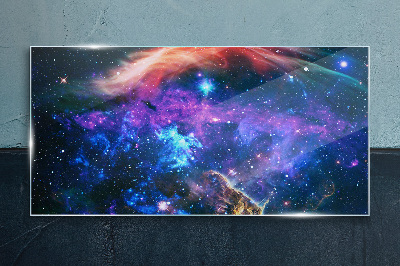 Obraz na skle Prostor hvězdy noční obloha
