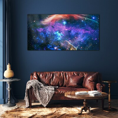 Obraz na skle Prostor hvězdy noční obloha