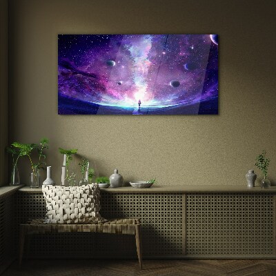 Obraz na skle Noční obloha hvězda vesmír