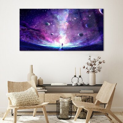 Obraz na skle Vesmírná cesta galaxií