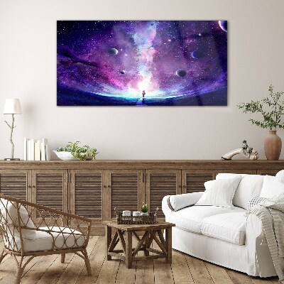Obraz na skle Noční obloha hvězda vesmír