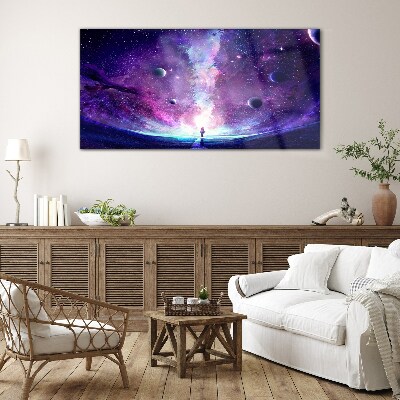 Obraz na skle Vesmírná cesta galaxií
