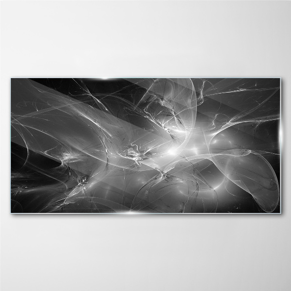 Obraz na skle Futuristické abstrakce v monochromatickém režimu