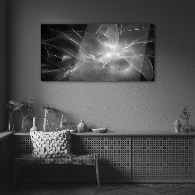 Obraz na skle Futuristické abstrakce v monochromatickém režimu