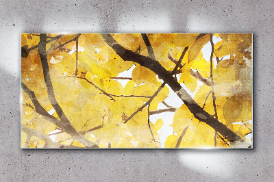 Obraz na skle Listy větev stromu
