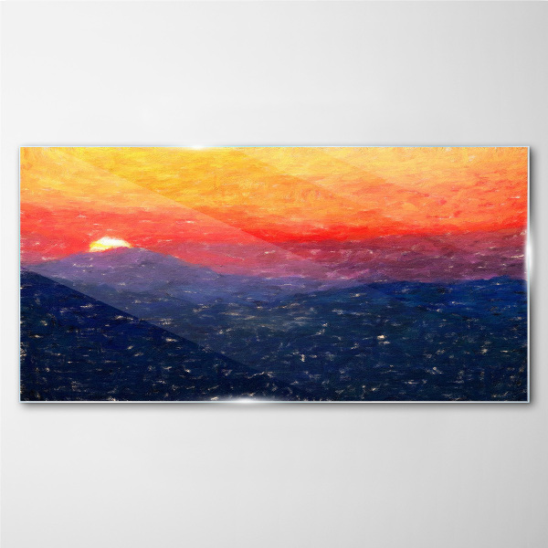 Obraz na skle Krajina Sky Sunset