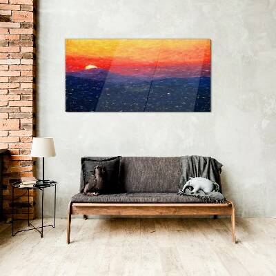 Obraz na skle Krajina Sky Sunset