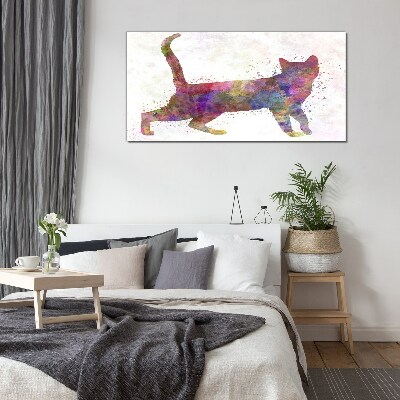 Obraz na skle Abstraktní zvířecí kočka