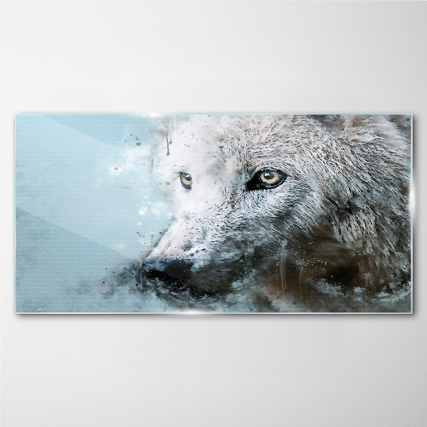 Obraz na skle Divoký zvířecí vlk
