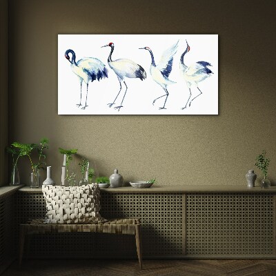 Obraz na skle Abstrakce zvířat ptáků