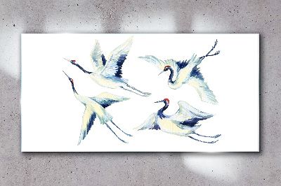 Obraz na skle Abstrakce zvířat ptáků