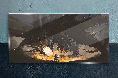 Obraz na skle Fantasy Dragon Monster
