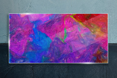 Obraz na skle Barevná smršť emocí