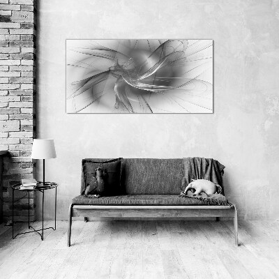 Obraz na skle Abstraktní víří v monochromatických tónech