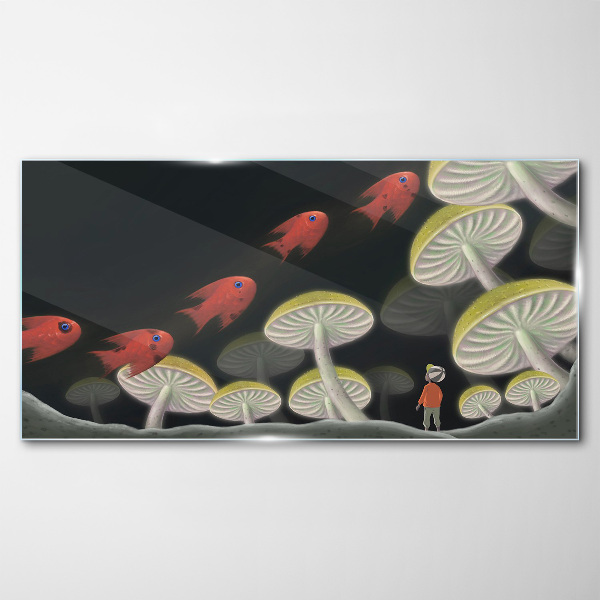 Obraz na skle Fantazie surrealistické ryby