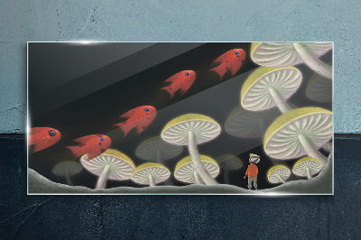 Obraz na skle Fantazie surrealistické ryby