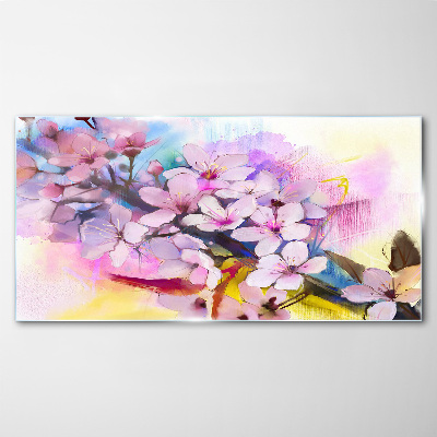 Obraz na skle Abstrakce Květiny Příroda