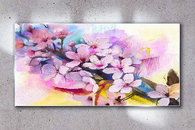 Obraz na skle Abstrakce Květiny Příroda