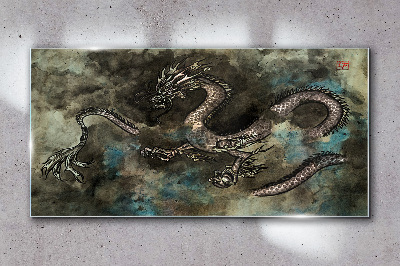 Obraz na skle Asijské fantazie draka