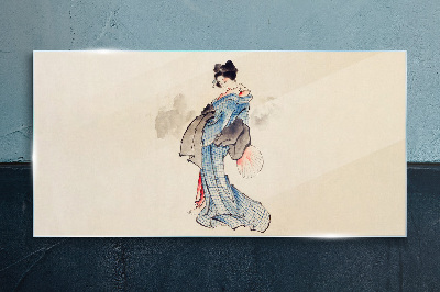 Obraz na skle Asijské ženy Kimono
