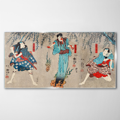 Obraz na skle Tradiční japonská scéna