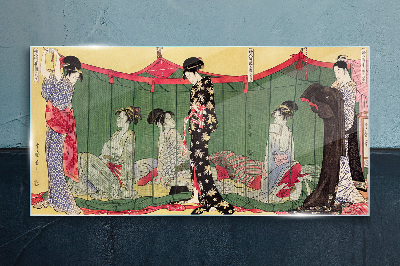 Obraz na skle Scéna z japonského každodenního života