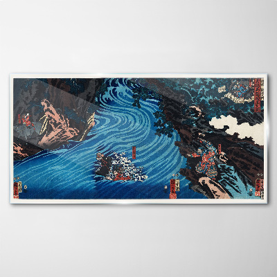 Obraz na skle Abstrakce Řeka Asie