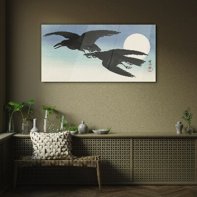 Obraz na skle Zvířecí pták krádeže obloha