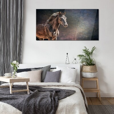 Obraz na skle Abstraktní zvířecí koně