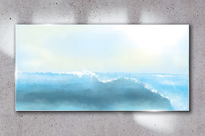 Obraz na skle Abstrakce mořské vlny