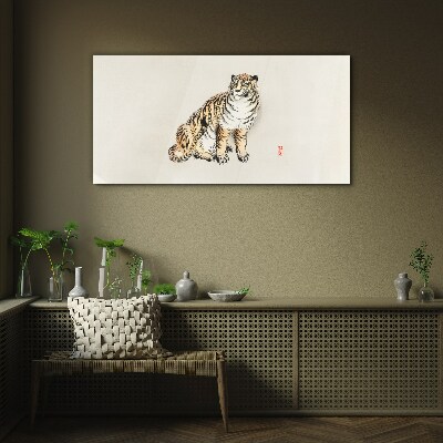 Obraz na skle Zvířata Cat Tiger