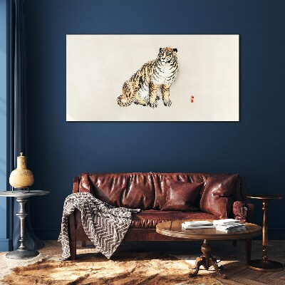 Obraz na skle Zvířata Cat Tiger