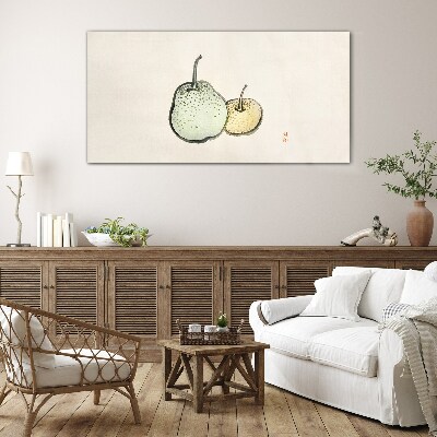 Obraz na skle Abstrakce ovoce hruška